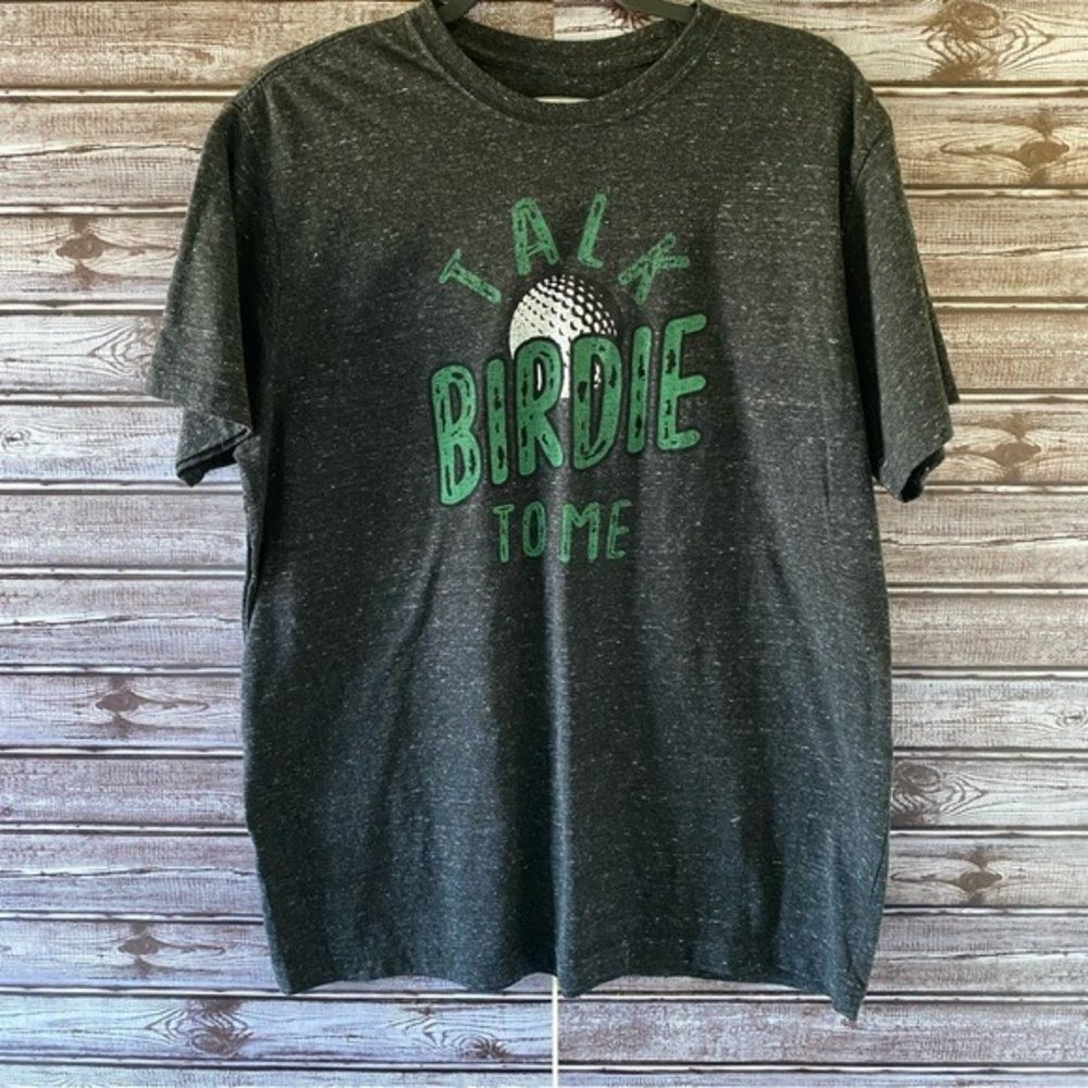 State of Mine Men's "Talk Birdie To Me" Graphic Tee Size L
